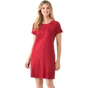 Danillo Boutique Laser Cut Suede Dress in Size 16